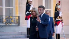 Fransa Prezidenti Emmanuel Makron və həyat yoldaşı