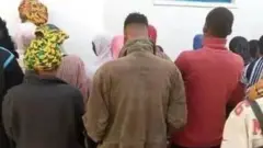 Aworan awọn eeyan to de lati Ghana 