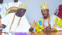 Aworan Oluwo ati Ooni ti ilu Ile Ife