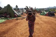 ကယားပြည်နယ်အတွင်းက စစ်ဘေးရှောင် ကလေးငယ်တစ်ဦး