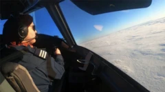 Nour Utayim in the cockpit