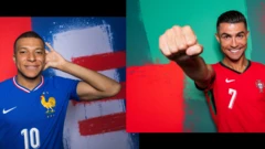 Kylian Mbappe na Cristiano Ronaldo