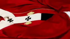 Pálio em cima do corpo de Francisco