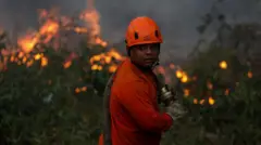 Incendio en la Amazonía de Brasil en 2023.