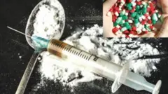 Onírúurú oogun oloro wá lórí tábìlì àti abẹrẹ