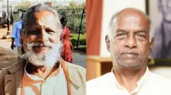 केएन वासुदेवाचार्य (बाएं), केएन गोविंदाचार्य (दाएं)