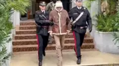 Messina Denaro en état d'arrestation.