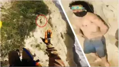 500 అడుగుల ఎత్తైన కొండపై చిక్కుకుపోయిన వ్యక్తిని ఎలా కాపాడారంటే..