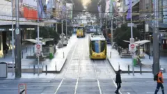 A view of Bourke Street Mall