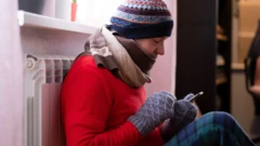Man in woolly hat
