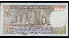 Afşin Elbistan Santrali 5000 TL banknotunun üzerinde yer alıyordu