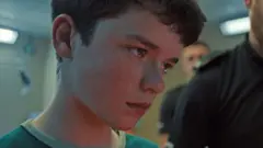 Actor Owen Cooper in a scene from Netflix series "Adolescence"