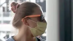 Кристина Тимановская в аэропорту Токио