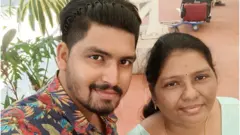 విష్ణు తేజ తన తల్లి అంజలితో..