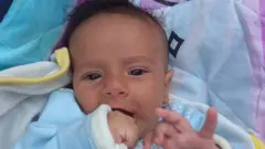 Baby Jamal Al-Kaferna soon after he was born