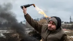 Украинец с коктейлем Молотова