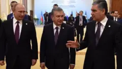 Путин, Шавкат Мирзиёев, Бердимухамедов