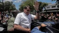 Jair Bolsonaro durante