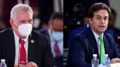 Miguel Díaz-Canel y Luis Lacalle Pou