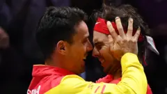 Roberto Bautista Agut y Rafael Nadal