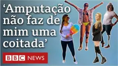 Montagem com quatro mulheres amputadas