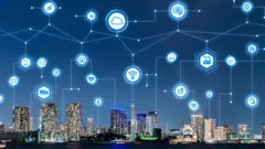 Una ciudad moderna conectada a internet