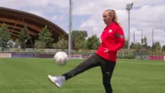لاعبة في المنتخب المغربي