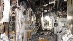 Burnt factory