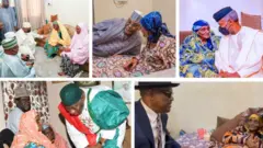 Aworan awọn oludije to n ṣabẹwo si Hajia Dada