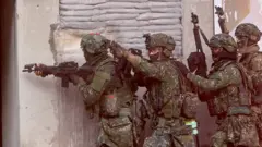 台灣陸軍在軍事演習中