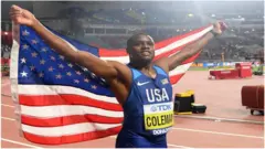 Le champion du monde Christian Coleman