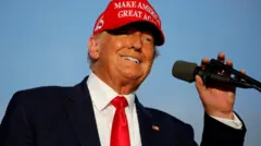 Trump speaking in