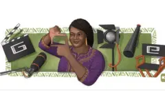 Ulọọrụ 'google' tinyere onyonyo Amaka Igwe n'ihu ọba ozi ha