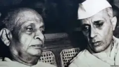 Sardar Patel with Jawaharlal Nehru, following Indian Partition 1947