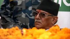 गोरखा जिल्ला सिरानचोक गाउँपालिकामा प्रचण्ड।