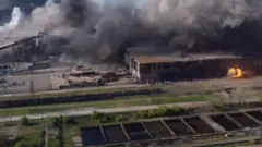 Azovstal steel plant under attack