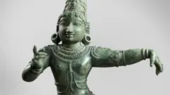 12th Century sculpture of the dancing child-saint Sambandar