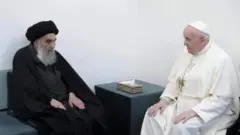 پاپ در نجف به خانه شخصی آیت الله سیستانی رفت
