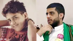 Murtaja Qureiris before his imprisonment (left) and after