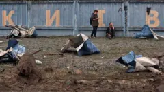 Жители Киева после удара