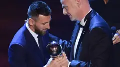 Messi and FIFA presido Infantino