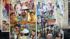 ঢাকায় সিনেমার পোস্টার।