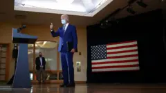Joe Biden gives a thumbs up at a campaign event in Florida