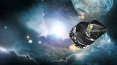 Recreación artística de la nave Planck de la ESA