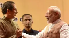 ઉદ્ધવ ઠાકરે અને નરેન્દ્ર મોદી