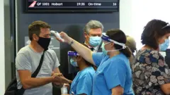 Les passagers sont soumis à un contrôle de température