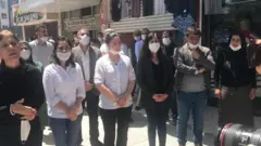 HDP Siirt Milletvekili Meral Danış Beştaş açıklama yapıyor