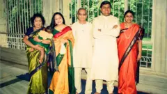 પરિવાર સાથે શકુંતલા દેવી