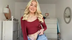 Summer with her stoma bag