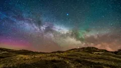The Summer Triangle over Alberta, Canada